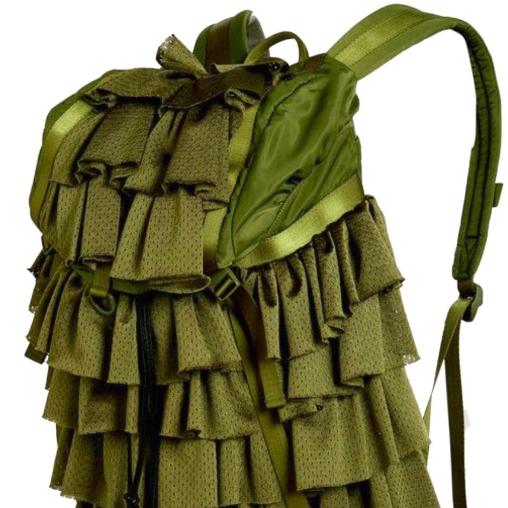 Brand new 2017 limited edition Fenty x Puma by Rhianna olive ruffle bag